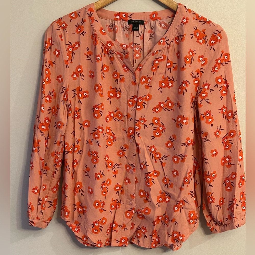 Ann Taylor Floral Blouse